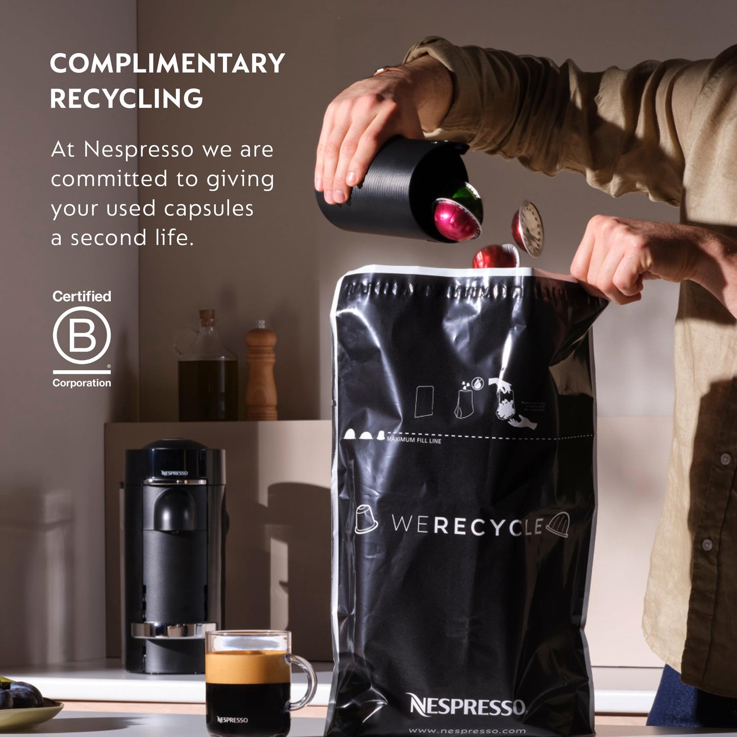 Nespresso Essenza Mini Espresso Machine by Breville, Piano Black