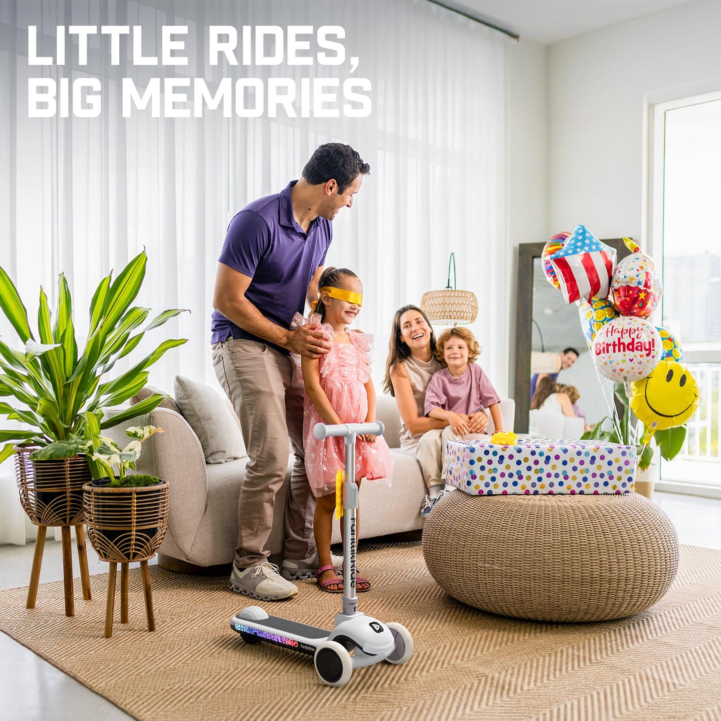 FanttikRide K9 Pro 3 Wheel Electric Scooter for Kids 3-6, Adjustable Height for Riders 3.3-4.6ft, 88 lbs, Up to 40 min, 3.5 Miles Range, AI & 2 Max Speed 3.7/6.2 MPH, Gray