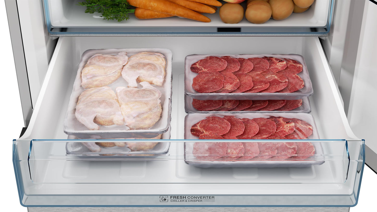 Sharp SJB1255GS Bottom-Freezer Counter-Depth Refrigerator, 24 Inch, 11.5 Cubic Foot, Garage Ready