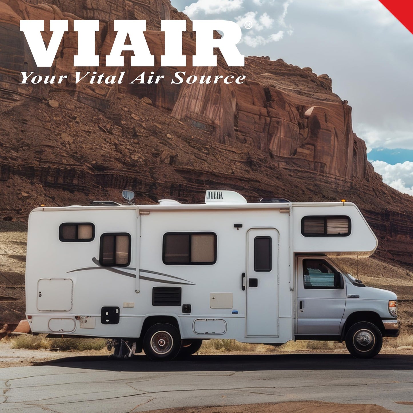 VIAIR 450P-RV EF Enhanced Flow - 45157 12V Tire Inflator Portable Air Compressor with RV Inflation Gun, 90 Degree Chuck | 100% Duty Cycle @ 100 PSI, Max Pressure 150 PSI (SAE, Alligator Clips)