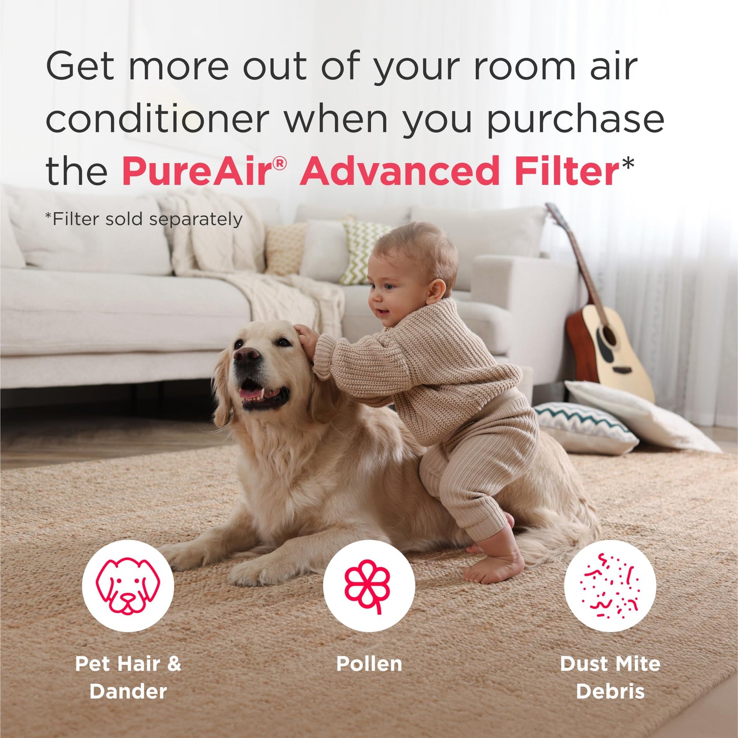 Frigidaire 3-in-1 Portable Room Air Conditioner 10,000 BTU (ASHRAE) / 6,500 BTU (DOE), Cools Up to 450 Sq. Ft., Quiet Operation, Dehumidifying Dry Mode, White