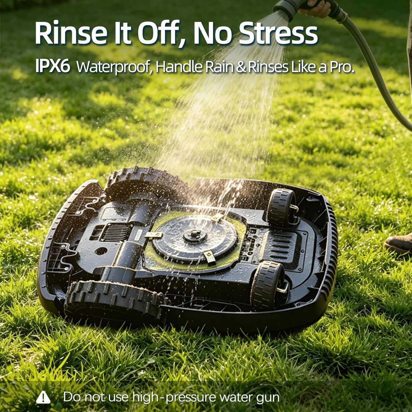 Proudeer DW3000 Wireless Robotic Lawn Mower, GPS RTK & AI Vision Navigation, up to 0.8 Acre Robot Mower with 3D Obstacle Avoidance, Auto Height, IPX6 Waterproof for Smart Home Yard Care