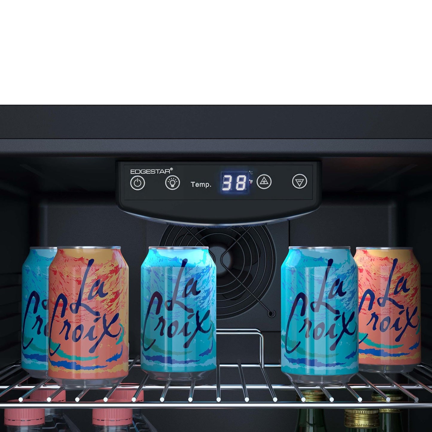 EdgeStar BWC121 19 Inch Wide 105 Can Capacity Extreme Cool Beverage Center - Stainless Steel