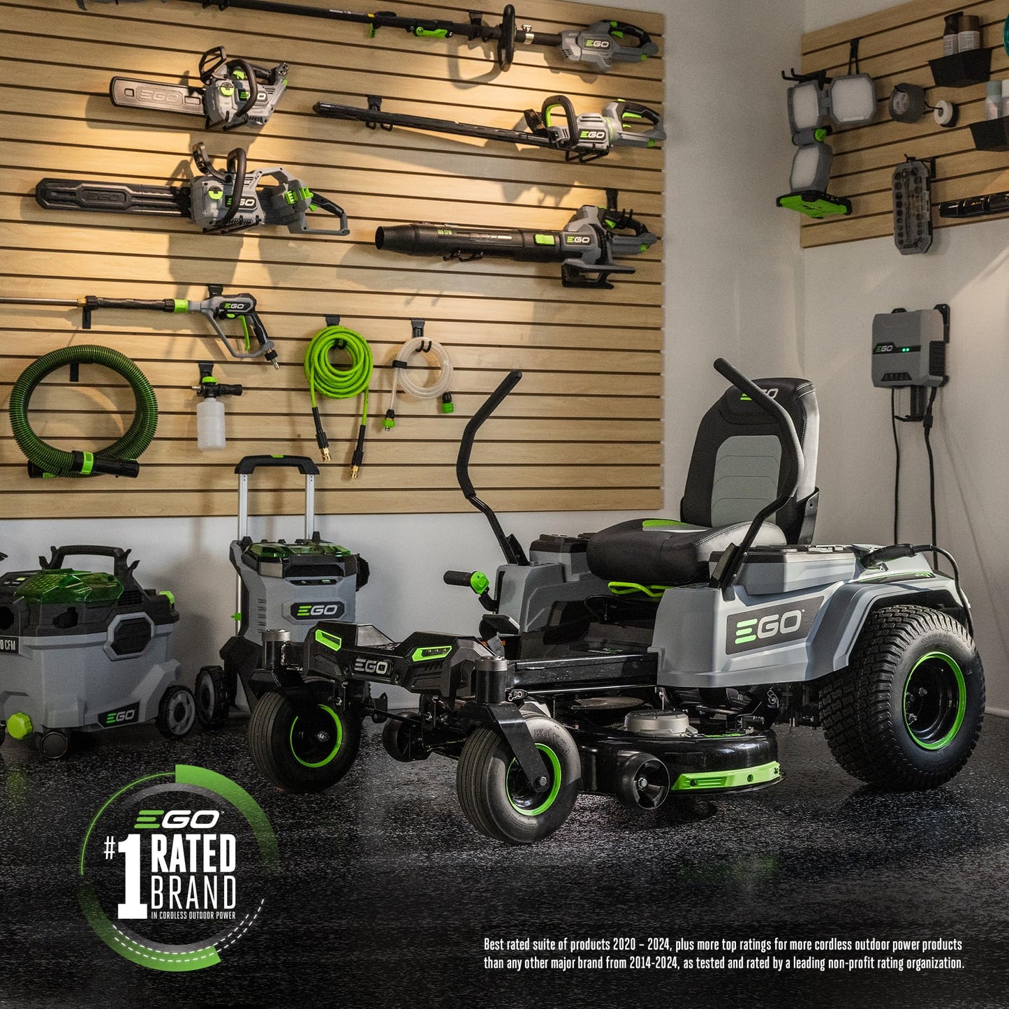 EGO POWER+ Z6 Zero Turn Riding Lawn Mower, 52" Deck, Includes (6) 56V 10.0Ah Batteries and 880W Charger - ZT5216L
