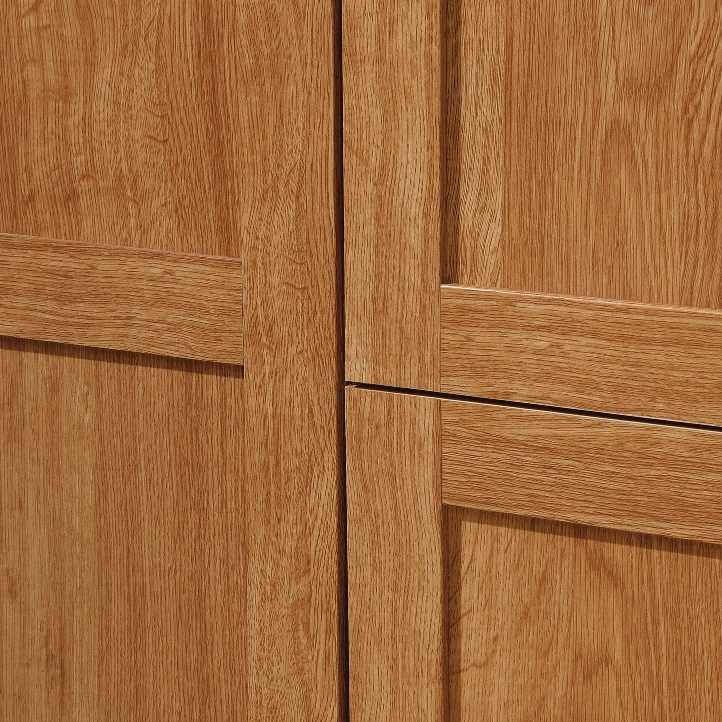 Sauder Storage Cabinet, Highland Oak Finish