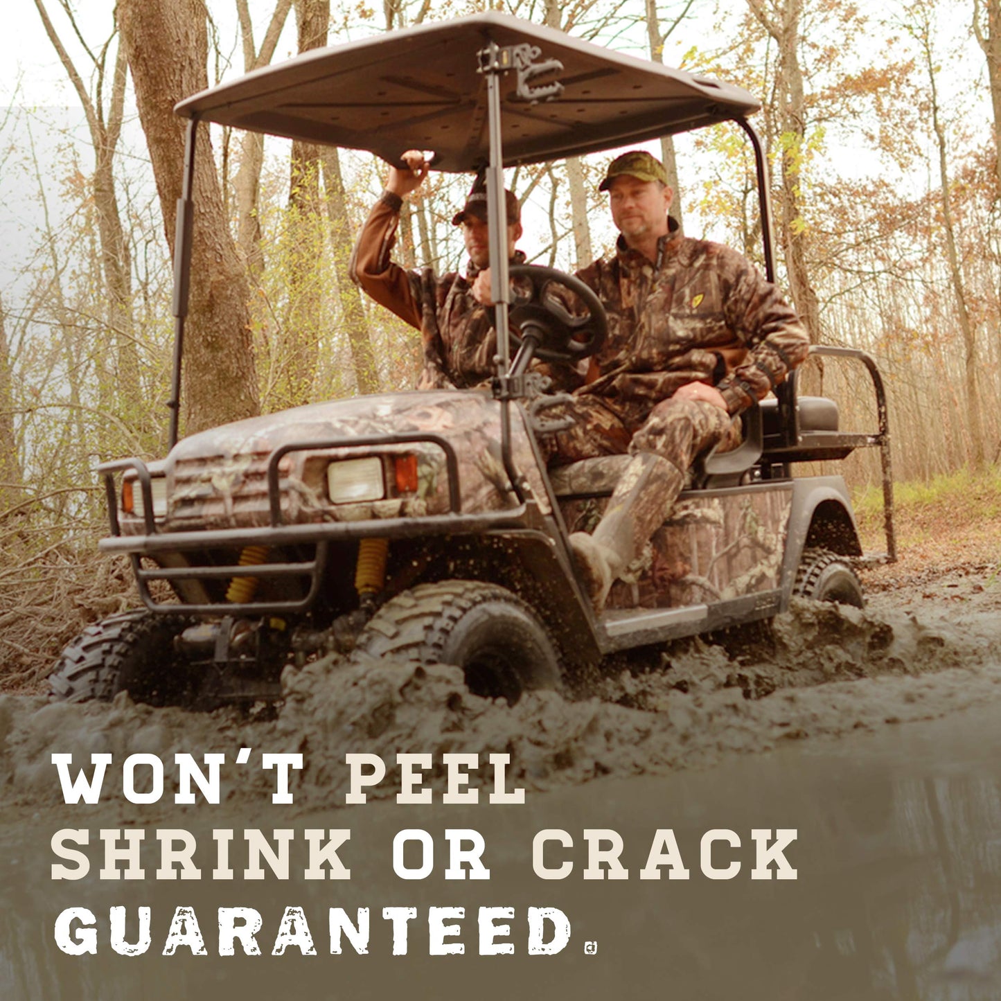 Mossy Oak Graphics Bottomland Camo Golf Cart Kit - Easy to Install Vinyl Wrap with Matte Finish - Camouflage for your Golf Cart