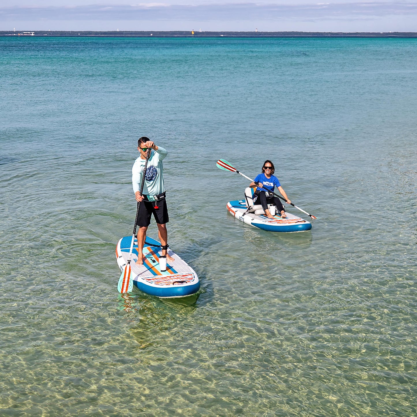 BOTE EasyRider Aero Inflatable Stand Up Paddle Board MAGNEPod Blow Up Hybrid iSUP Convertible Seat Included Adults Kids Family Friendly Multiple Sizes
