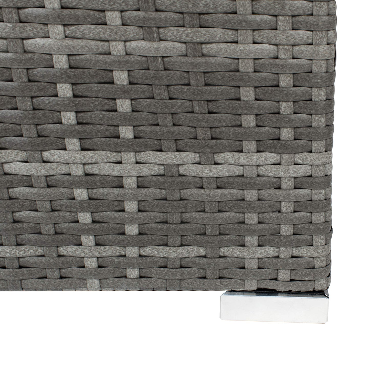 SAFAVIEH PAT7510B-2BX Collection Sectional Diona Grey Outdoor Living Patio Set, Grey/Grey