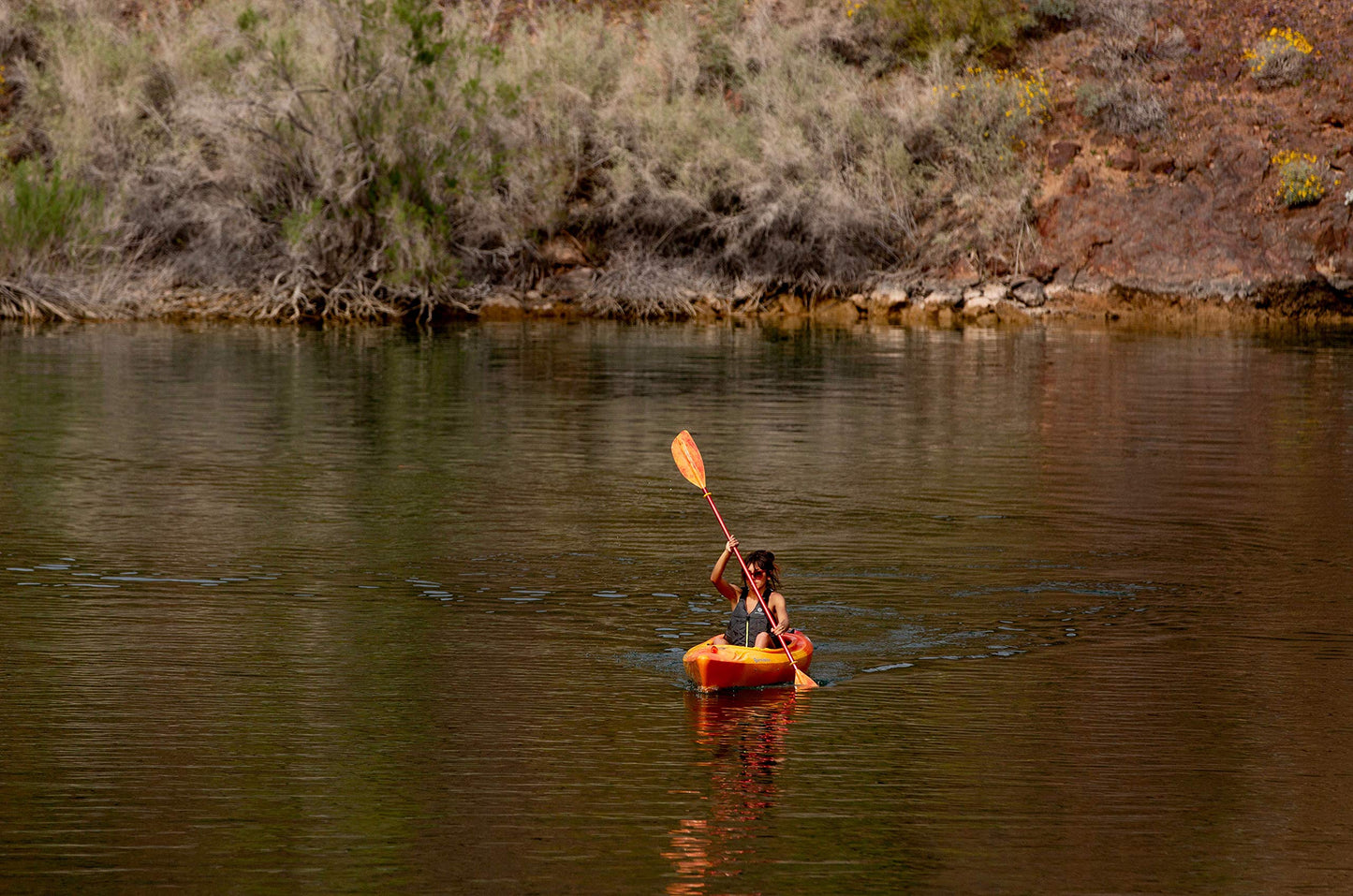 Perception Kayaks 10 | Sit Inside Kayak for Adults and Kids | Recreational and Multi-Water Kayak with Selfie Slot | 10' |Sunset