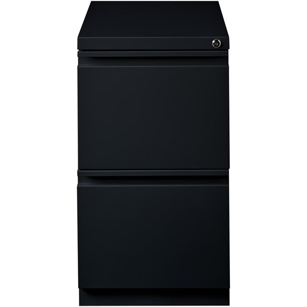 Pemberly Row 2 Drawers 20" Deep Mobile File Cabinet Lockable Pre-Assembled Stationary Letter Size for Home, Office