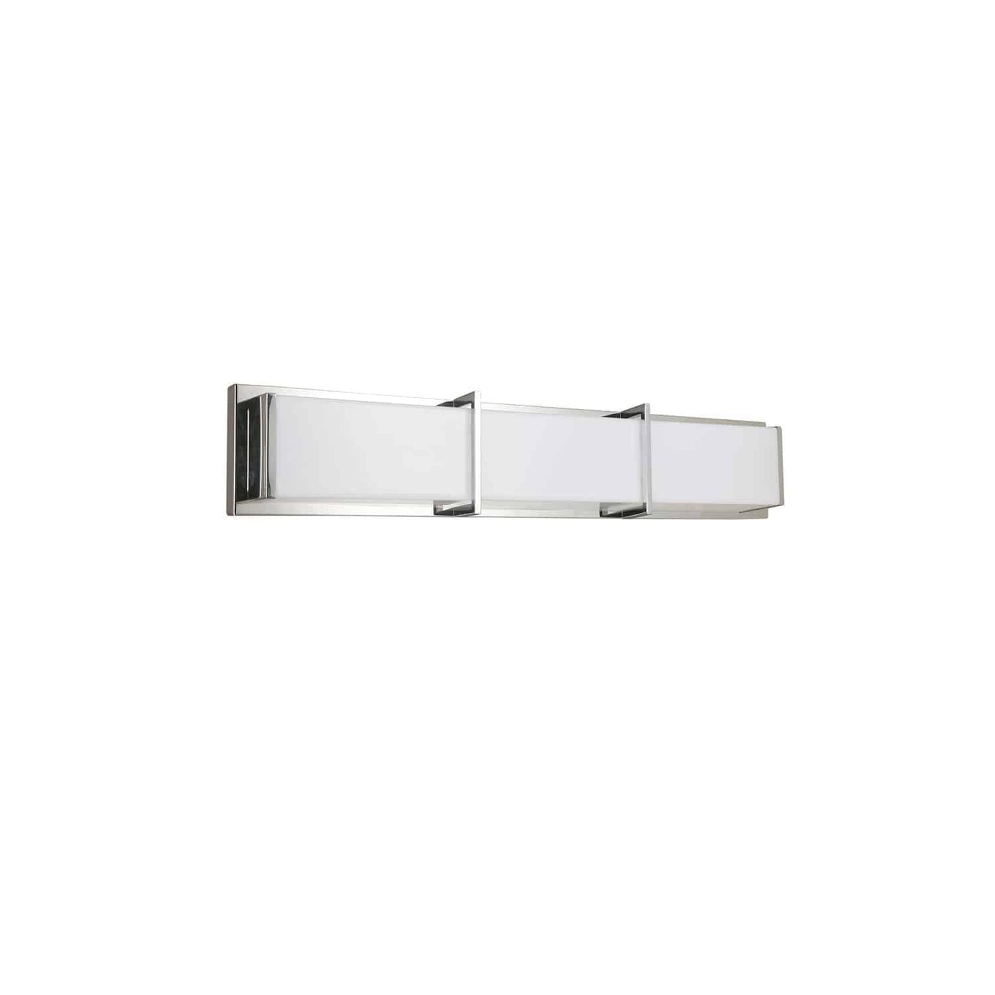Dainolite VLD-413 Modern LED Vanity Light Fixture, 24in, Polished Chrome, Dimmable, for Bathroom, Foyer or Hallway