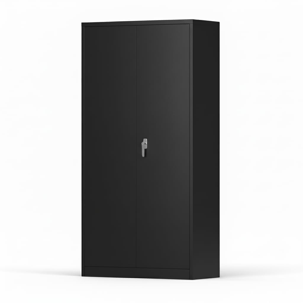 PeacefulHues Steel Wardrobe Cabinet with Locking Doors