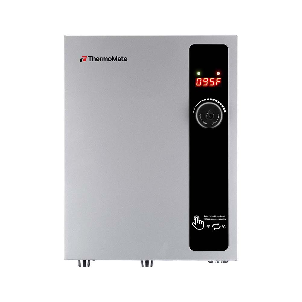 Tankless Water Heater Electric 18kW at 240 Volt, ThermoMate On Demand Instant Hot Water Heater Up to 4.4GMP, Self-Modulating Energy Saving for Residential Indoor Shower, Draw 76Amp