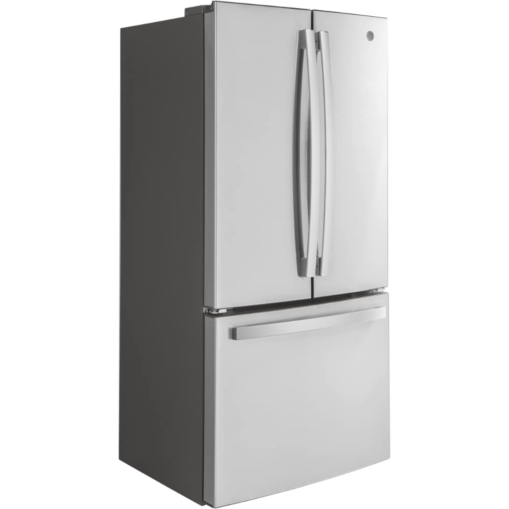 GE GWE19JYLFS 18.6 cu. ft. Counter Depth French Door Refrigerator in Fingerprint Resistant Stainless Steel