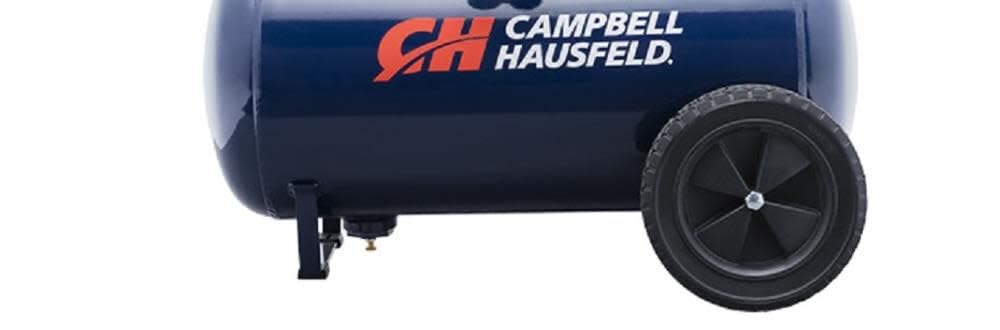 Campbell Hausfeld 20 Gallon Horizontal Air Compressor, 2 HP, Single‑Stage, Dual Voltage 120/240V, 135 PSI