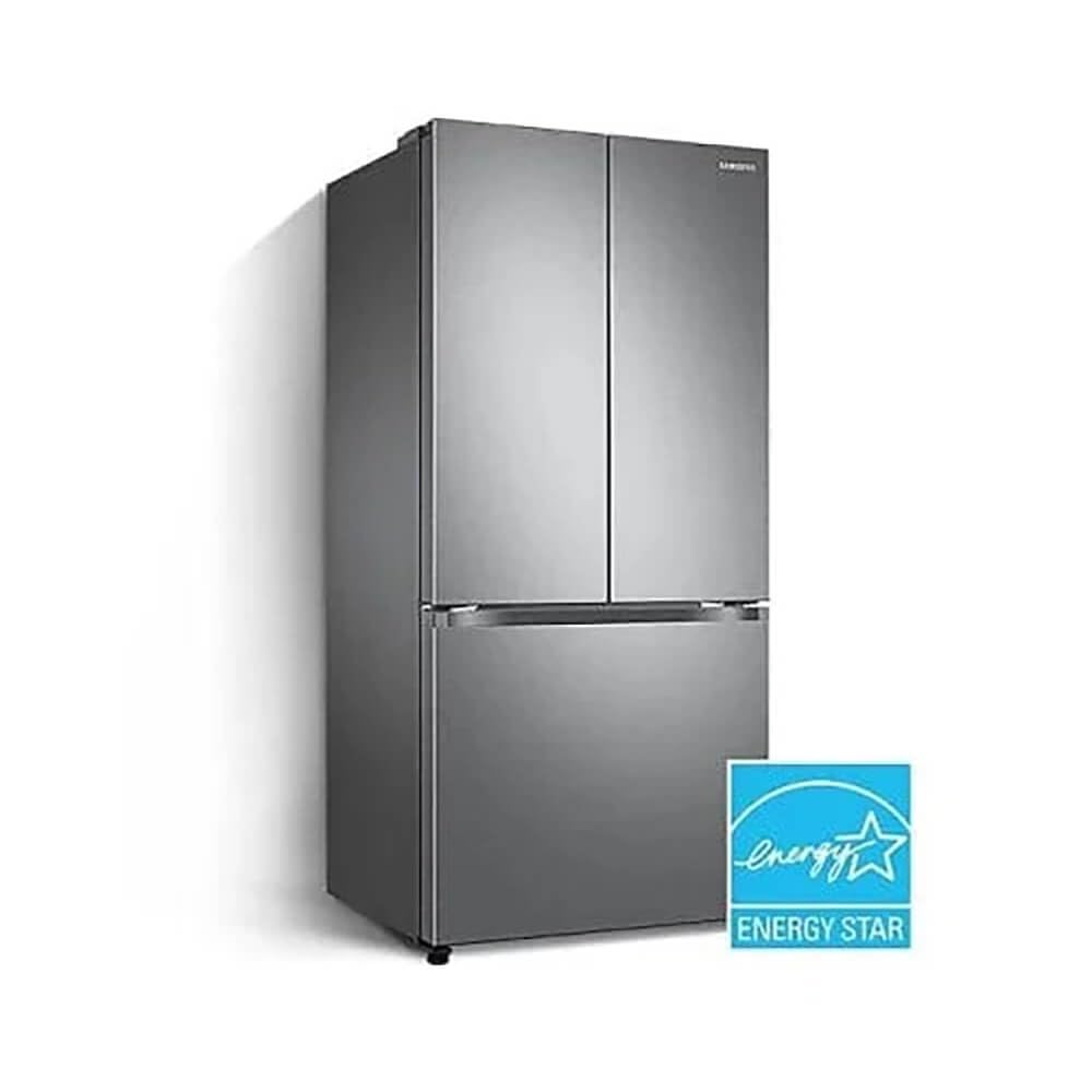 Samsung 17.5 cu. ft. Smart Counter Depth 3-Door French Door Refrigerator, Stainless Steel, RF18A5101SR/AA