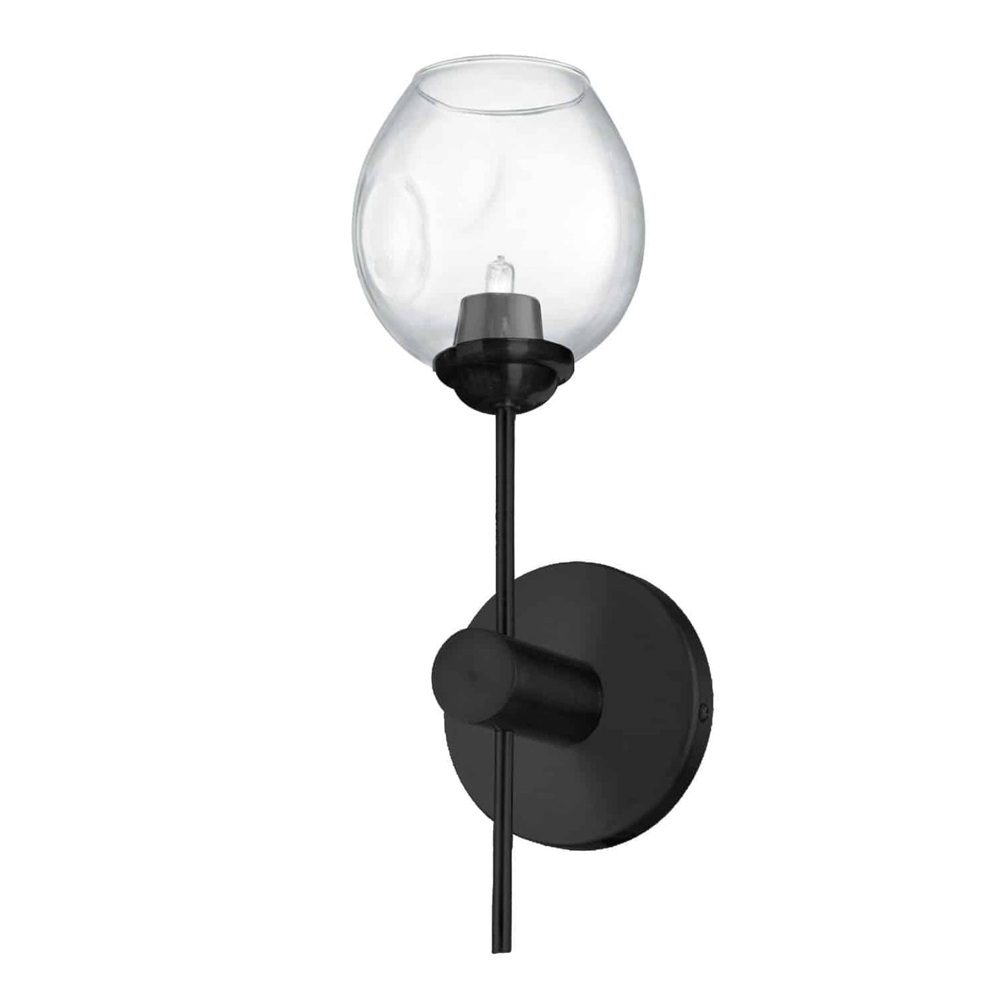 Dainolite 1 Light Vanity Light Metal Matte Black Model ABI-141W-MB-CLR
