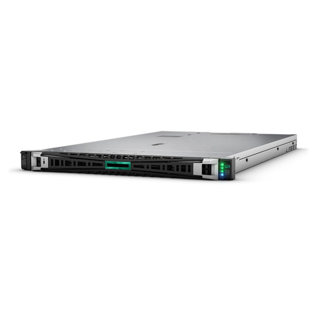 HPE ProLiant DL360 Gen11 1U Rack Server Bundle with Dual Xeon 4410y 12-Core 2GHz, 512GB DDR5 Memory, 30.72TB Enterprise SATA SSD Storage, RAID, Dual Power, iLO, Rail Kit