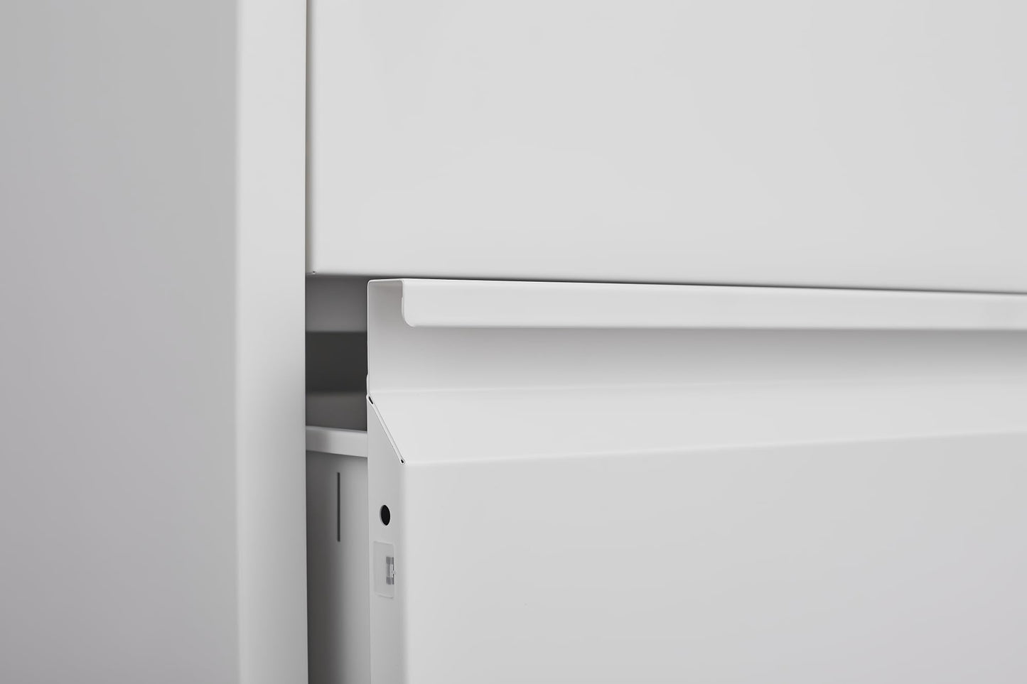 KEIKI Lockable File Cabinet with 4 Drawer, Metal Vertical Filing Cabinets for Home Office Organizer Letters/Legal/A4 File Folders,Assembly Required,White