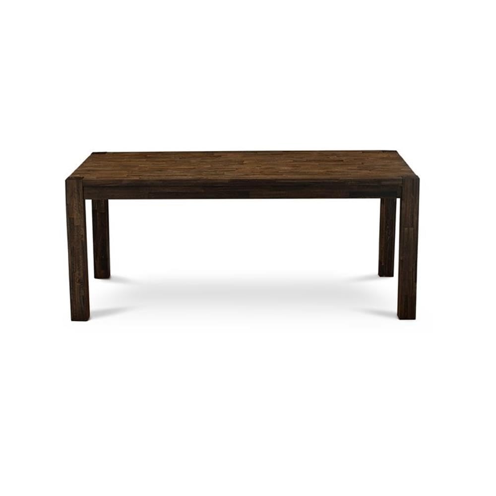 East West Furniture LM7-07-T Lismore Modern Dining Table - Rectangle Rustic Farmhouse Table, 40x72 Inch, Jacobean