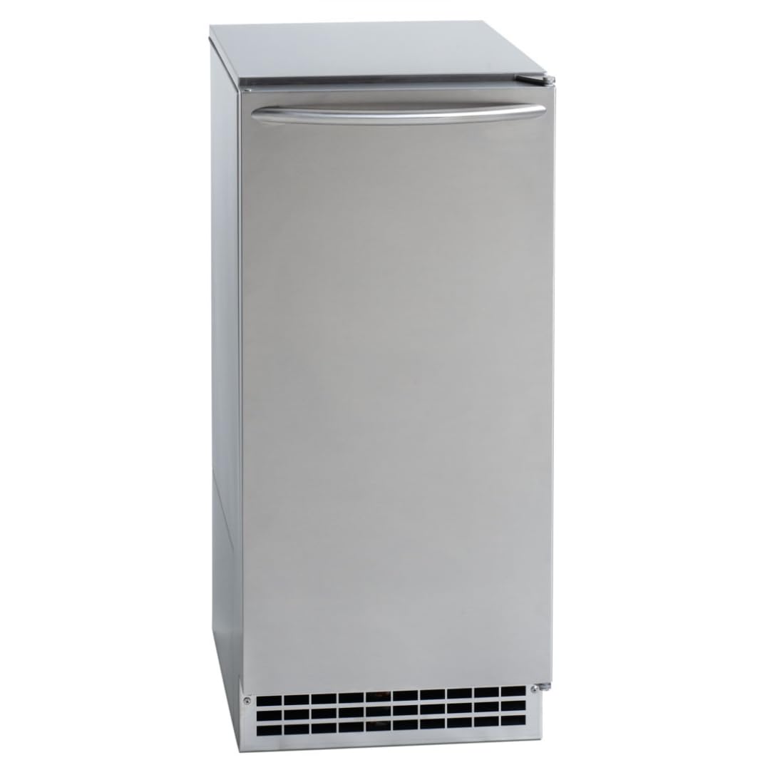 Ice-O-Matic GEMU090 Pearl Self-Contained Ice Machine with Air Condensing Unit Pure Ice Technology 115 Volt Plug-In and Quiet Operation in Stainless Steel
