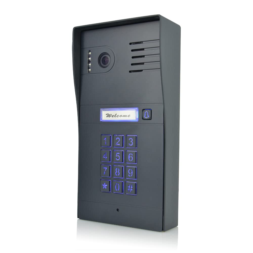 GBF Smart Video Door Phone & Doorbell Intercom System Kit,1080P HD, Smart Keypad, One 7" Touch Monitor (One 3rd gen IP Door Station PL963PMBL-POE and one Upgraded IP Indoor Monitor MR930)