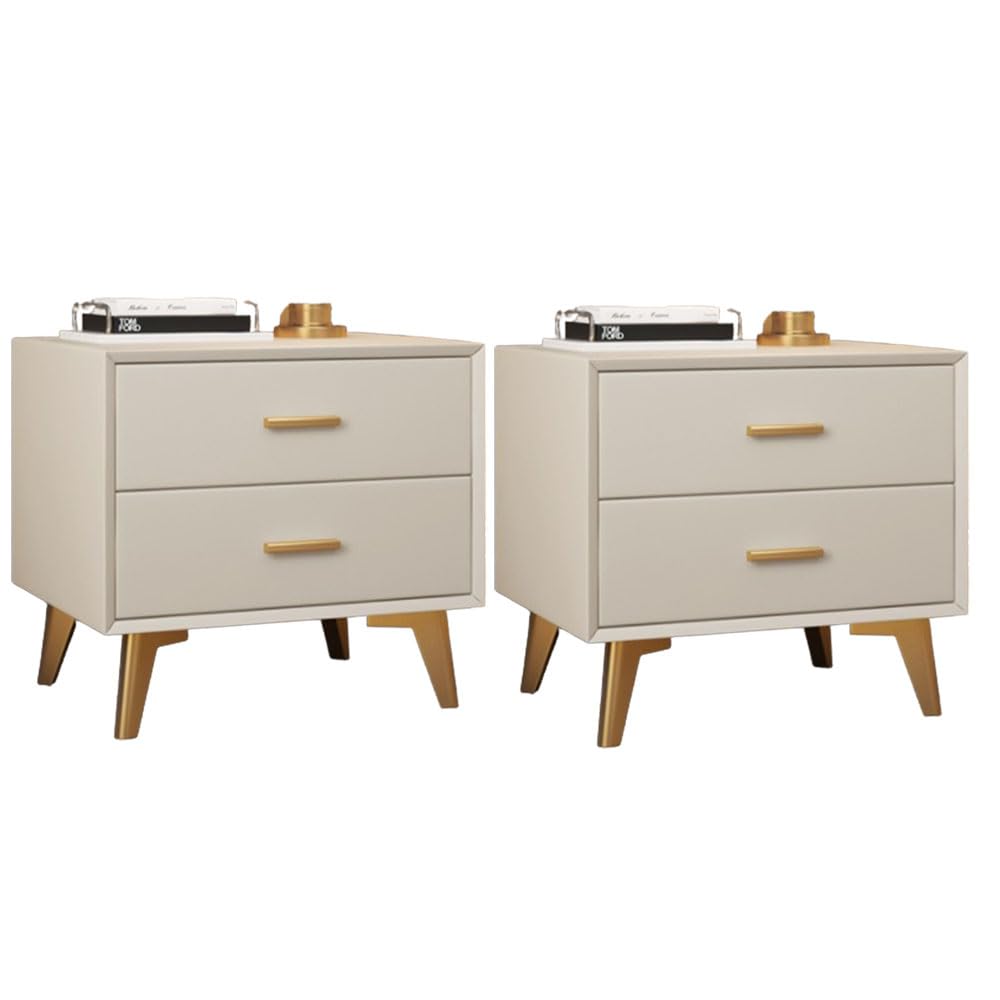 BGEDL Light Luxury Bedside Shelf Premium Wood Bedside Cabinet Microfiber Leather Outsourcing Nightstand Waterproof Bedside Table with Drawer Side Table Multifunctional Storage Cabinet for Bedroom