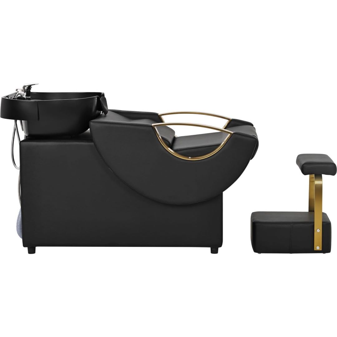 Seogwisam Shampoo Bowl and Chair Set for Salon with Footstool