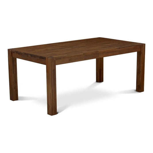 East West Furniture LM7-0N-T Lismore Dining Room Table - Rectangle Rustic Wood Table, 40x72 Inch, Walnut