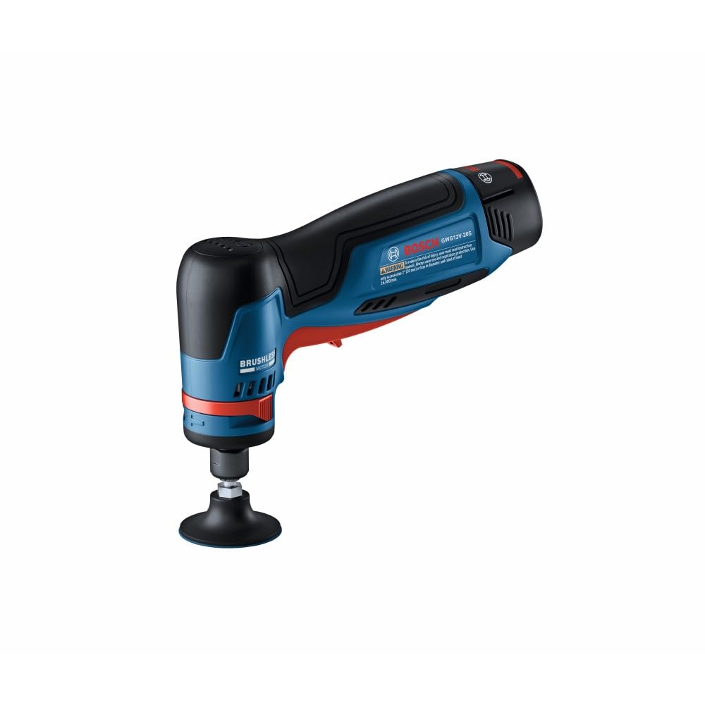Bosch GWG12V-20SB23 12V Max Brushless 1/4 In. Right Angle Die Grinder Kit with (2) 3 Ah Batteries