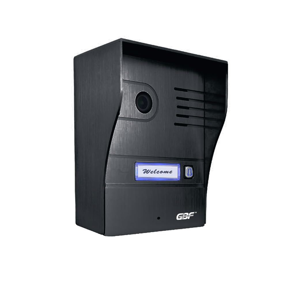GBF Smart Video Doorbell/Door Phone Intercom System PL963MBL-POE, Weatherproof- HD 1080P Video, Wide Angle, Motion Detection, Local or Cloud Storage., RJ45 Hardwired or WiFi Bridge Connection