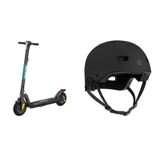 Gotrax XR Elite MAX Electric Scooter -10" Pneumatic Tires, Max 20 Miles Range & Retrospec Dakota Bicycle/Skateboard Helmet for Adults - Commuter, Bike, Skate