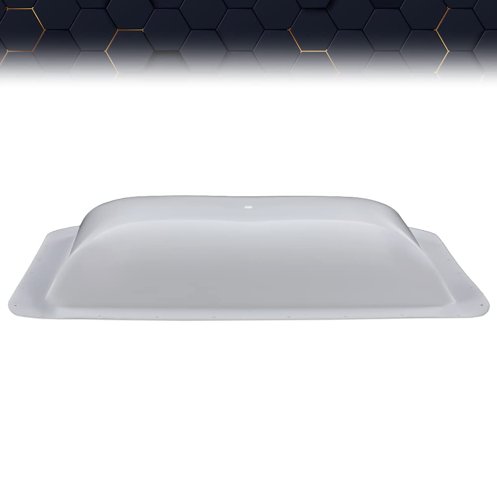 PIT66 Skylight Cover for RV Camper & Food Truck, 14in x 22in, White, Compatible with RV Camper