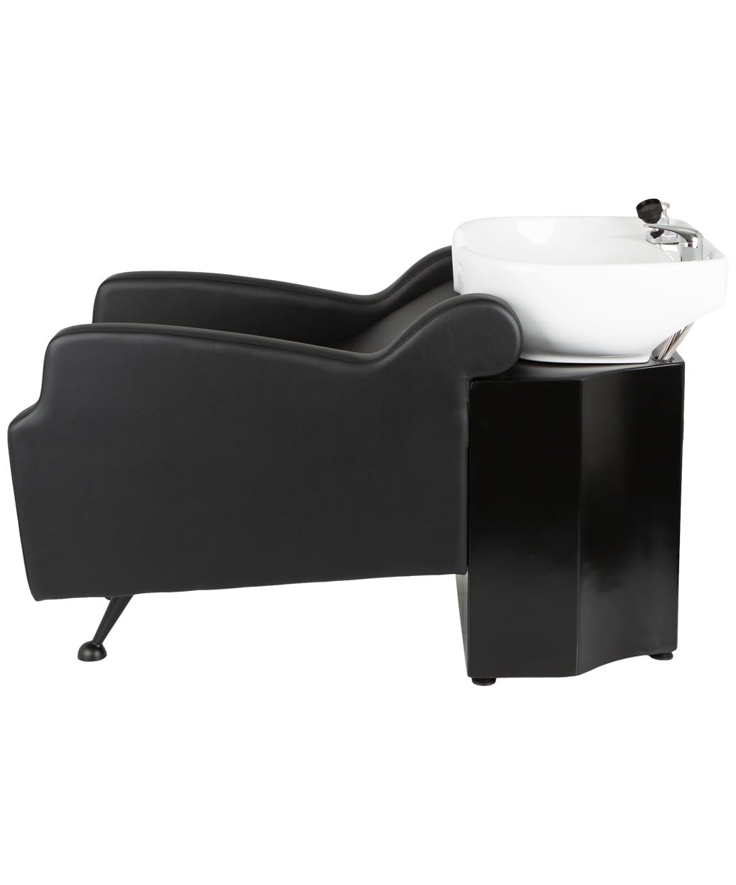 Buy-Rite Oasis Shampoo Backwash Station for Salons with Extra-Large Sink, TS-8076-WHT-1