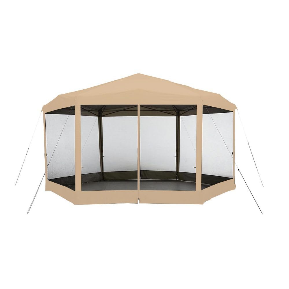 Garden Winds Custom Fit Replacement Canopy Top Cover and Netting Set Compatible with The Coleman Back Home 2156412 15’ x 13' Instant Setup Tent - Upgraded Performance RipLock 350 Fabric