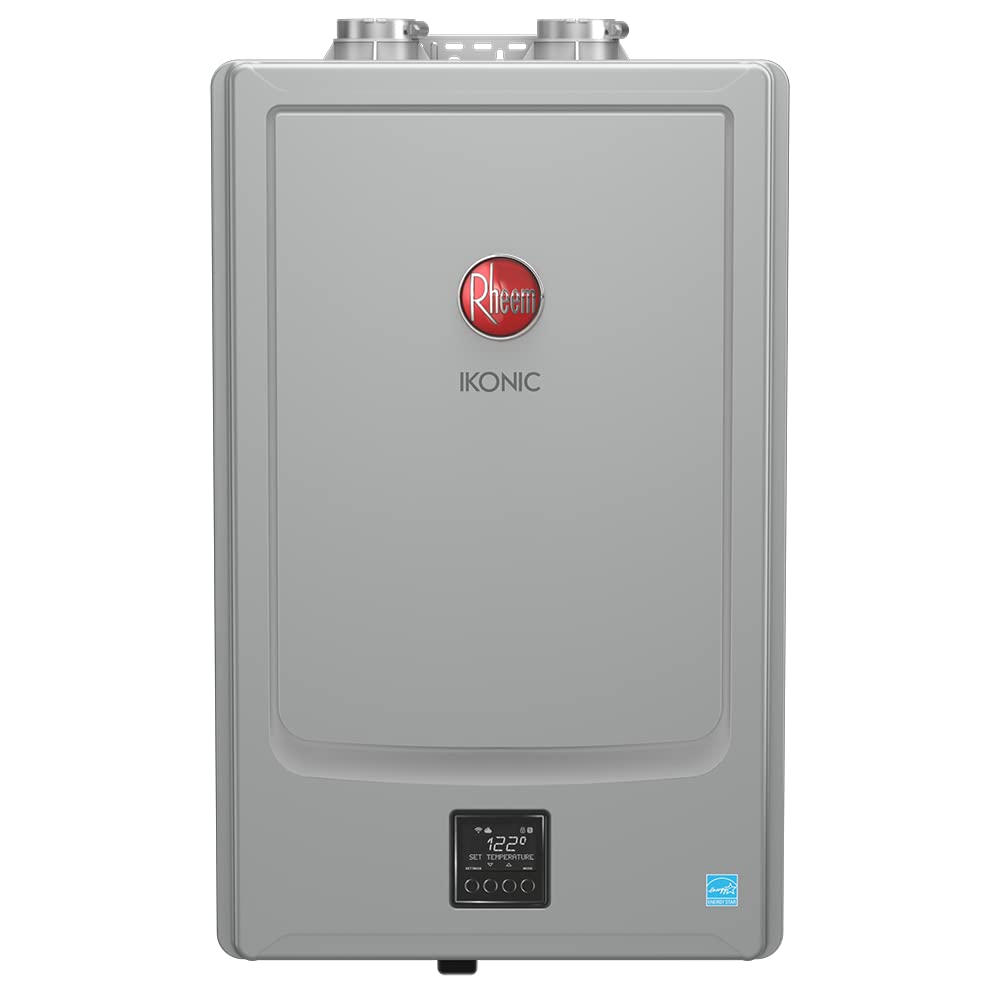 Rheem IKONIC RECTGH-SR84iN Professional Grade Super High Efficiency Condensing Tankless Natural Gas Water Heater with Recirculation, 8.4 GPM