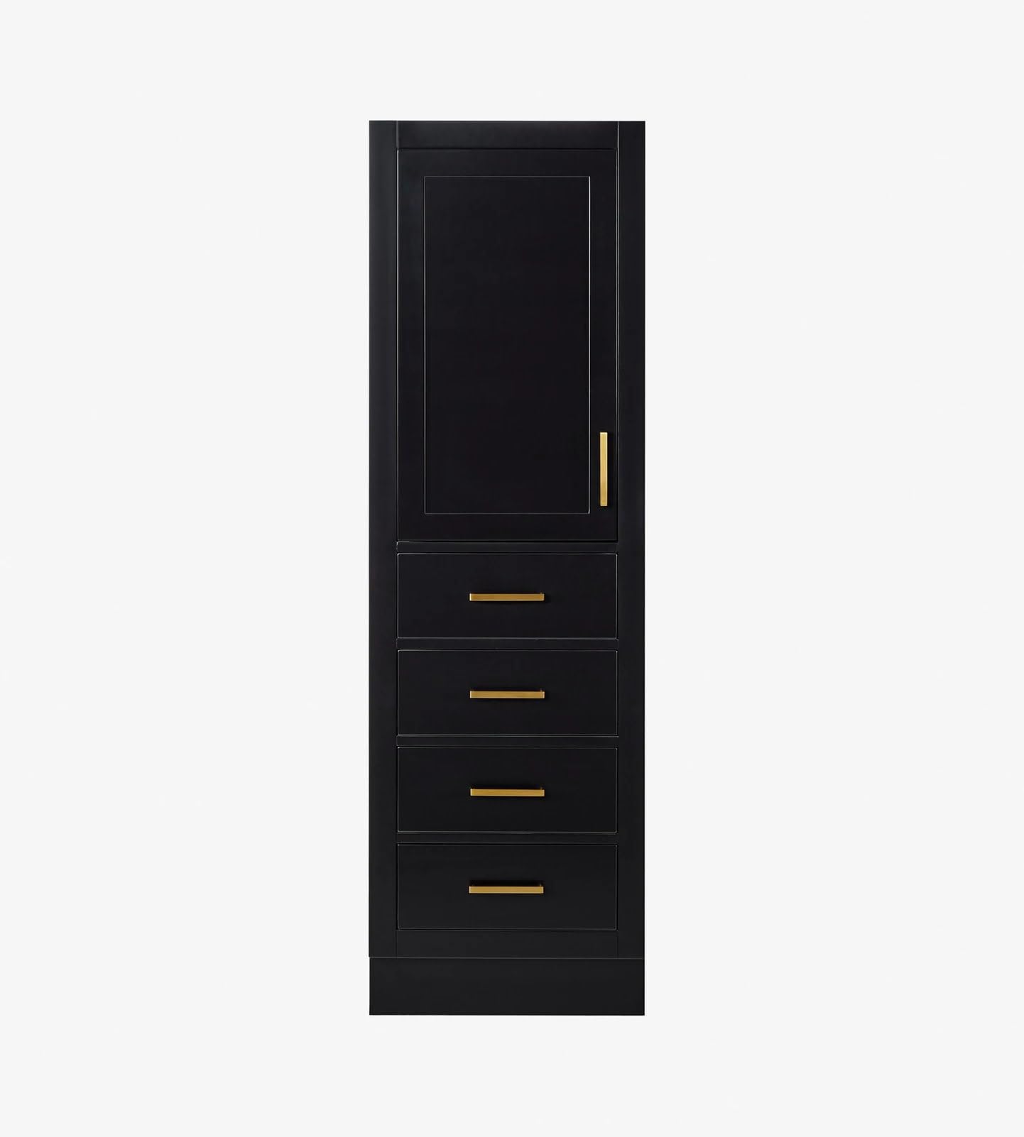 Hepburn Bathroom Linen Storage Cabinet 65”H x 20”W x 16”D White