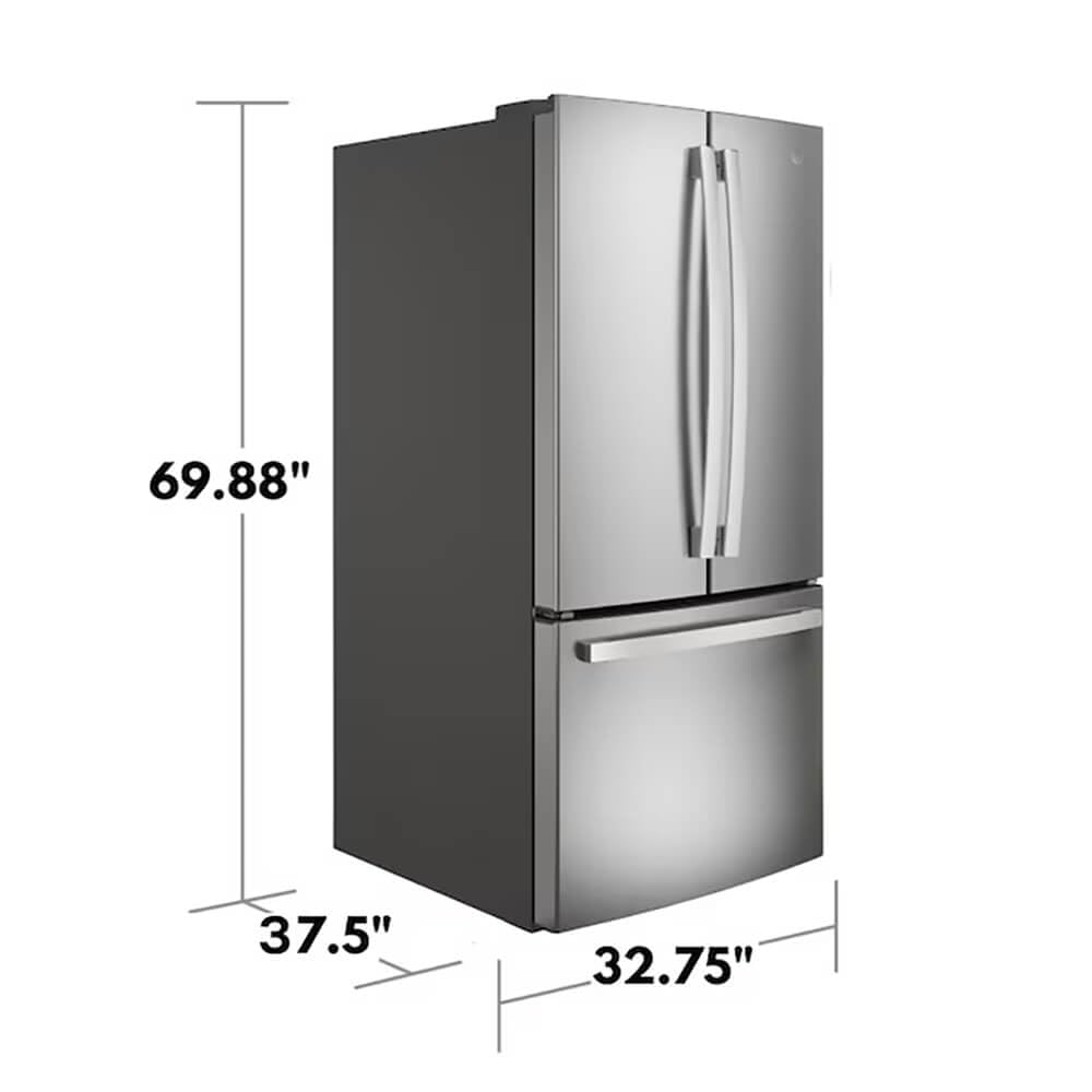 GE 24.7 cu. ft. French Door Refrigerator in Fingerprint Resistant Stainless Steel