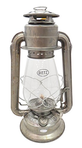 Dietz Junior Oil Burning Lantern, Model 69864, Steel, Unfinished Rusty Finish