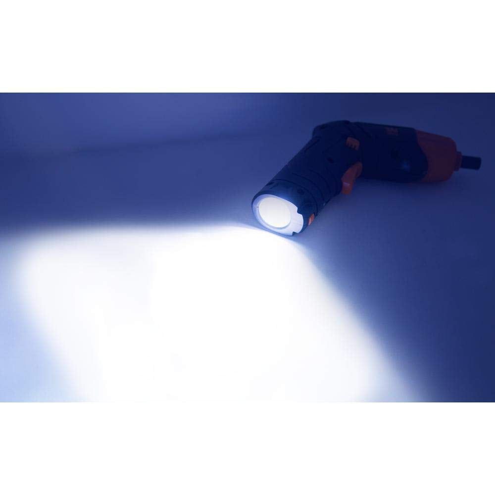WEN 49140 Cordless Electric Screwdriver and Flashlight, Rechargeable, Includes Carrying Case and 40+ Accessories