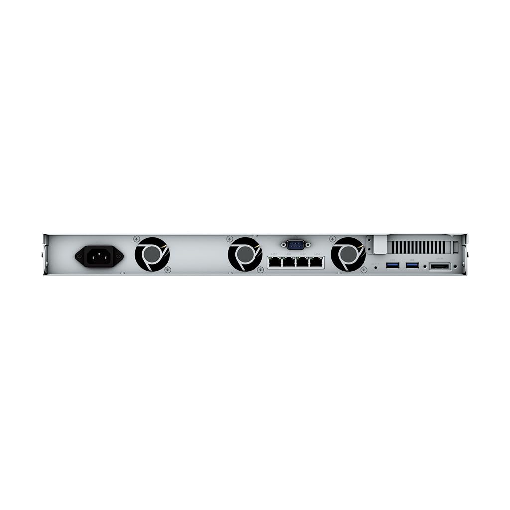 Synology RackStation RS822+ NAS Server with Ryzen 2.2GHz CPU, 32GB Memory, 8TB SSD Storage, 4 x 1GbE LAN Ports, DSM Operating System Bundle with Rail kit