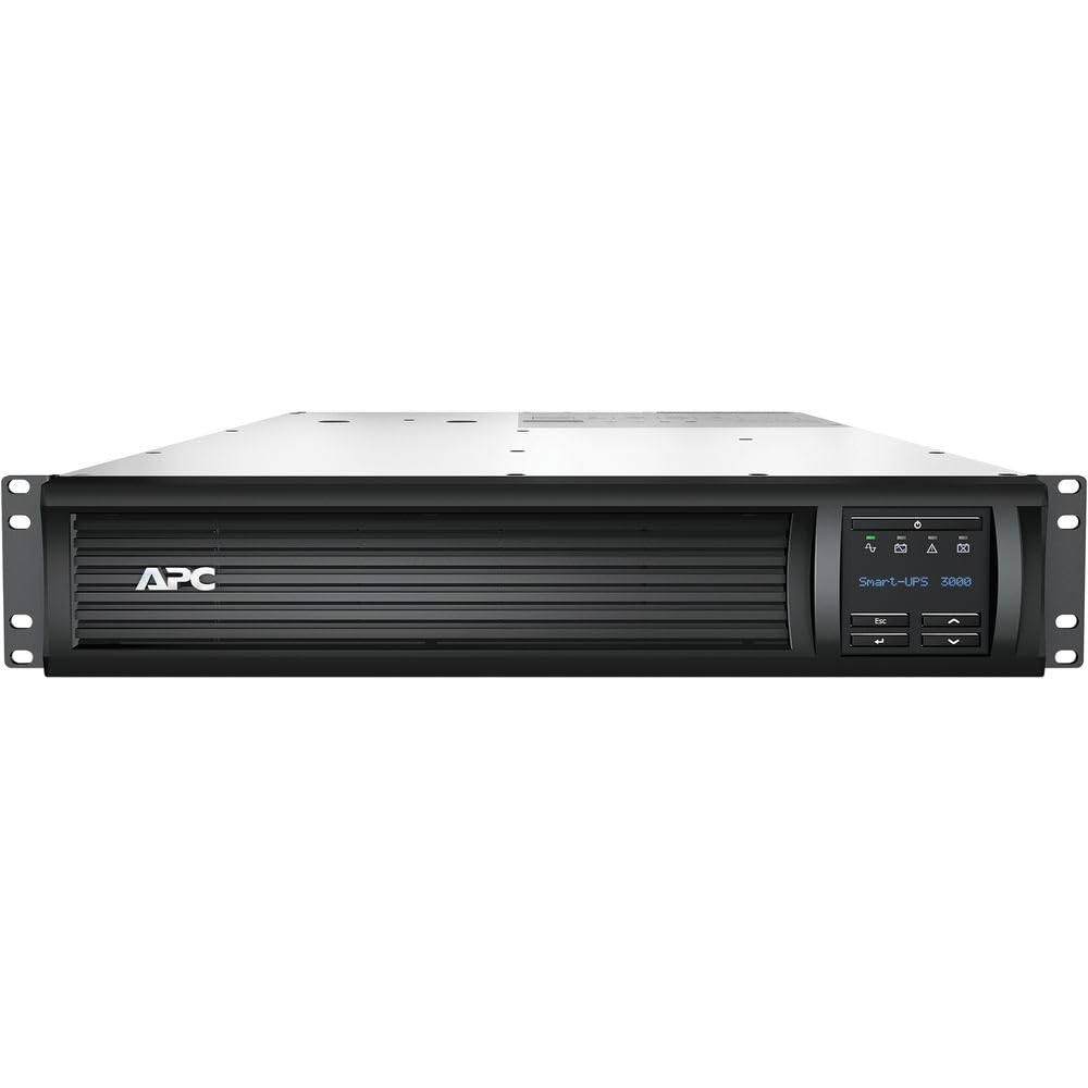 APC 3000VA Smart UPS with SmartConnect, SMT3000RM2UC Rack Mount UPS Battery Backup + Network Cable + Wire Ties