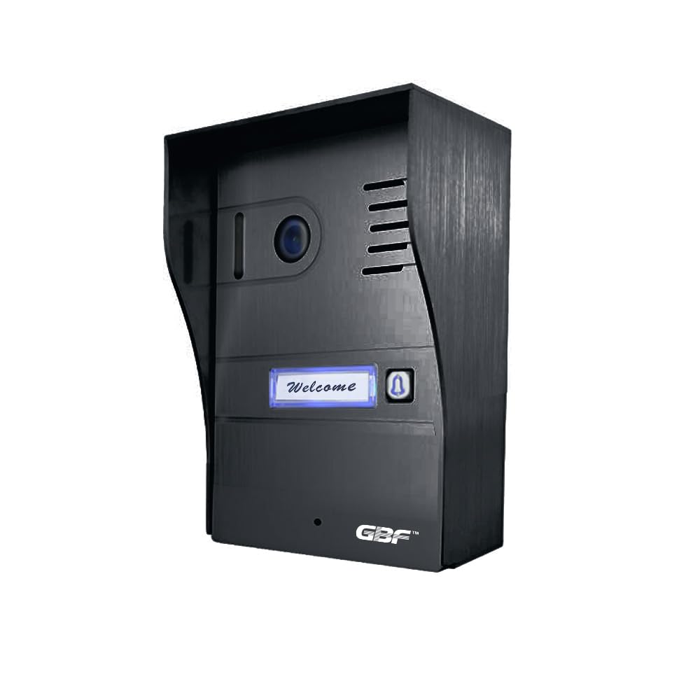 GBF Smart Video Doorbell/Door Phone Intercom System PL963MBL-POE, Weatherproof- HD 1080P Video, Wide Angle, Motion Detection, Local or Cloud Storage., RJ45 Hardwired or WiFi Bridge Connection