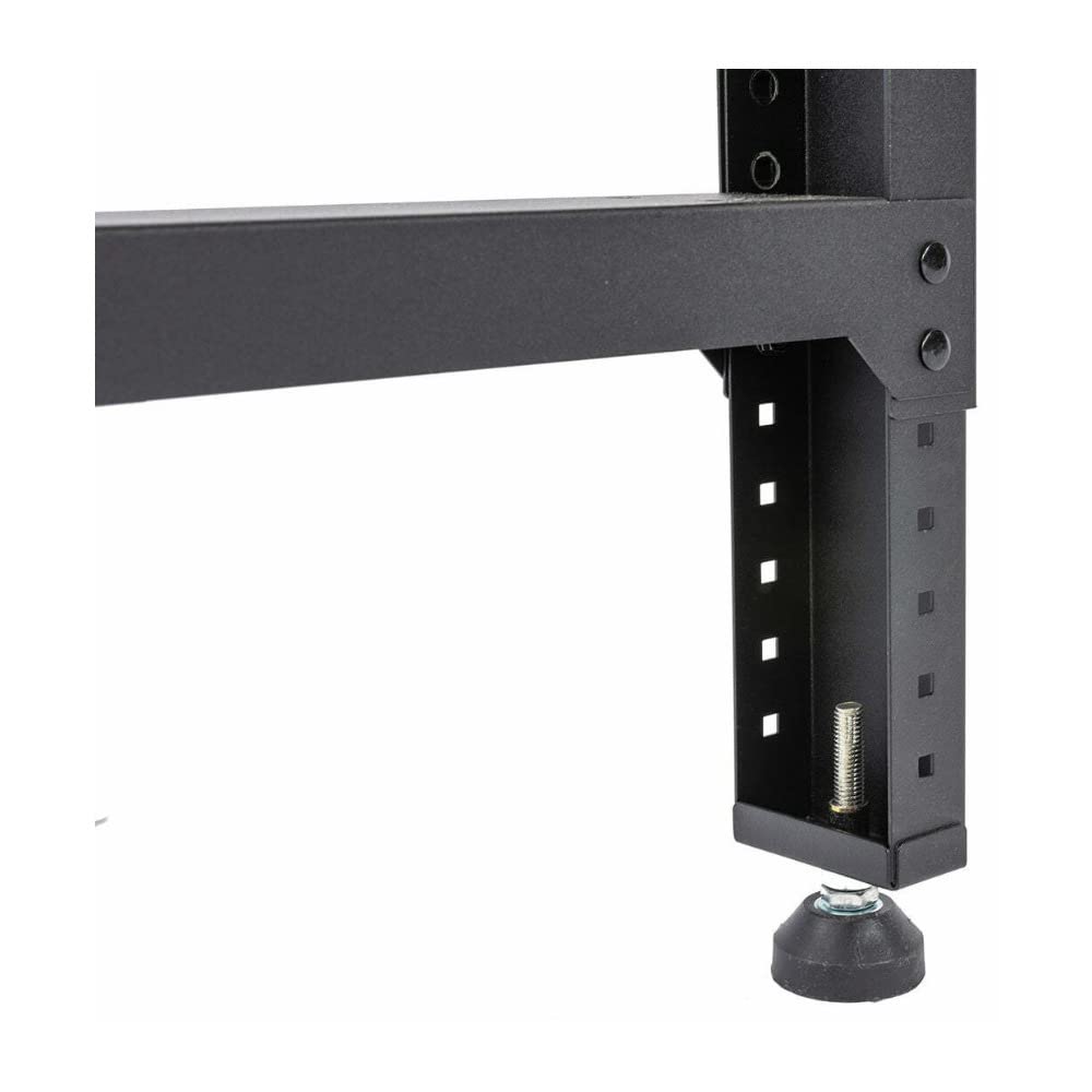 Montezuma 4' Adjustable Steel and Solid Wood Workbench Station with Pegboard and Shelf Storage