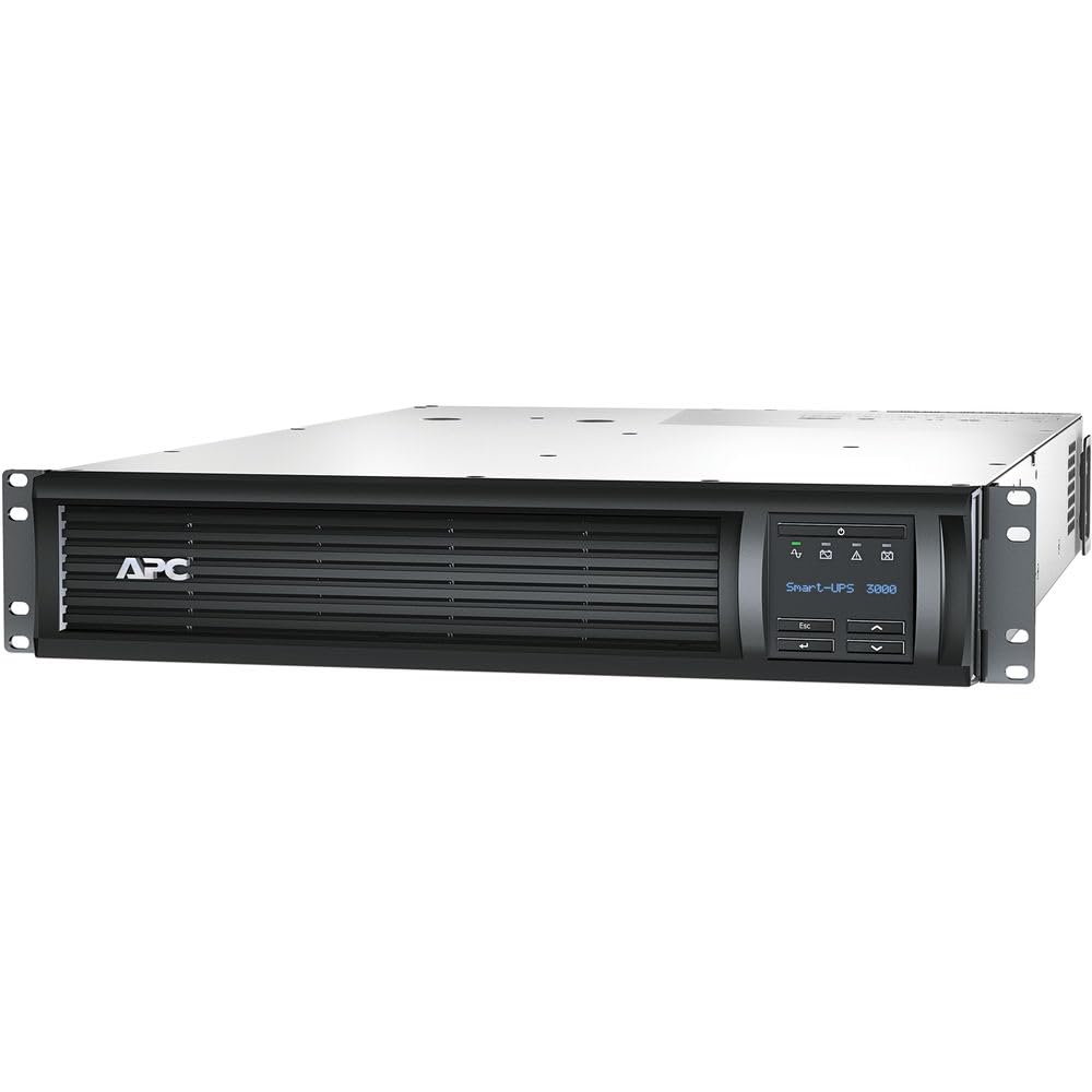 APC 3000VA Smart UPS with SmartConnect, SMT3000RM2UC Rack Mount UPS Battery Backup + Network Cable + Wire Ties