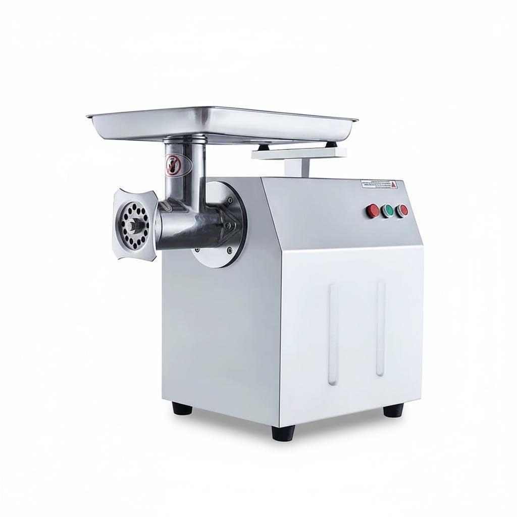 800W Commercial Electric Meat Grinder for Home and Restaurant, Heavy Duty Stainless Steel Mincer with Sausage Stuffer, 6mm/8mm Plates, Dual Blades, Food Processor for Meat, Poultry, Fish, Veg