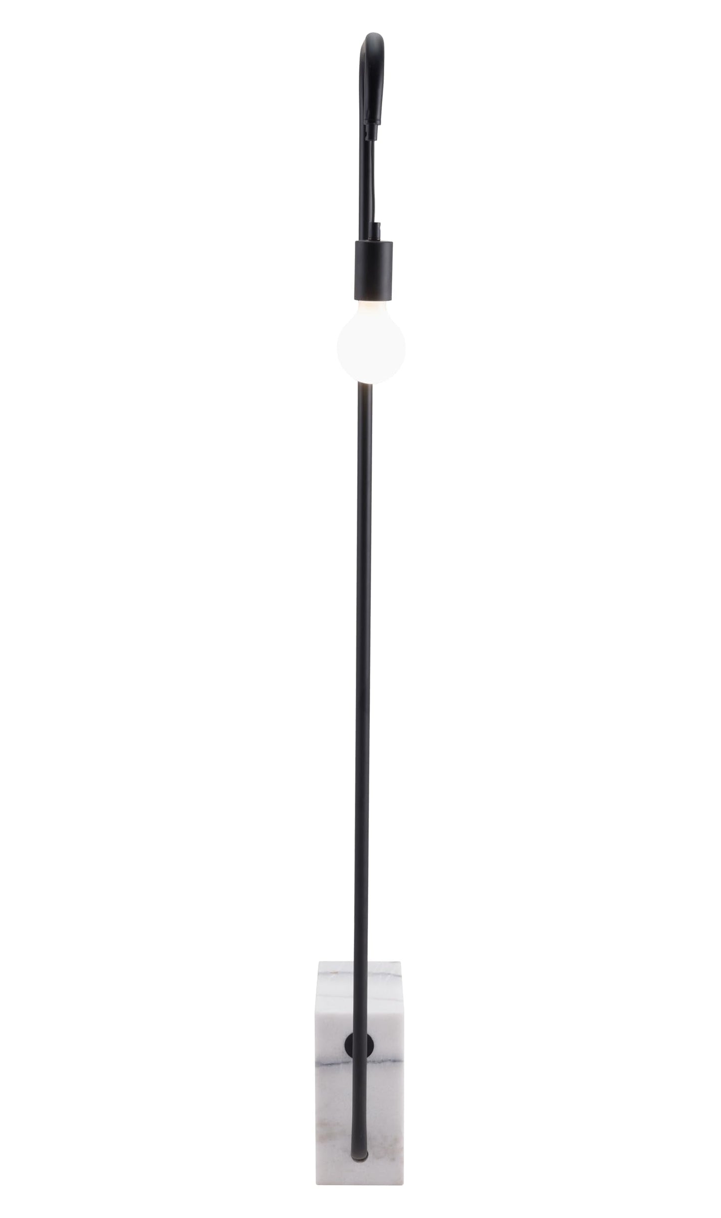Zuo Lancia Floor Lamp, Black, Model 56103, Foam Material