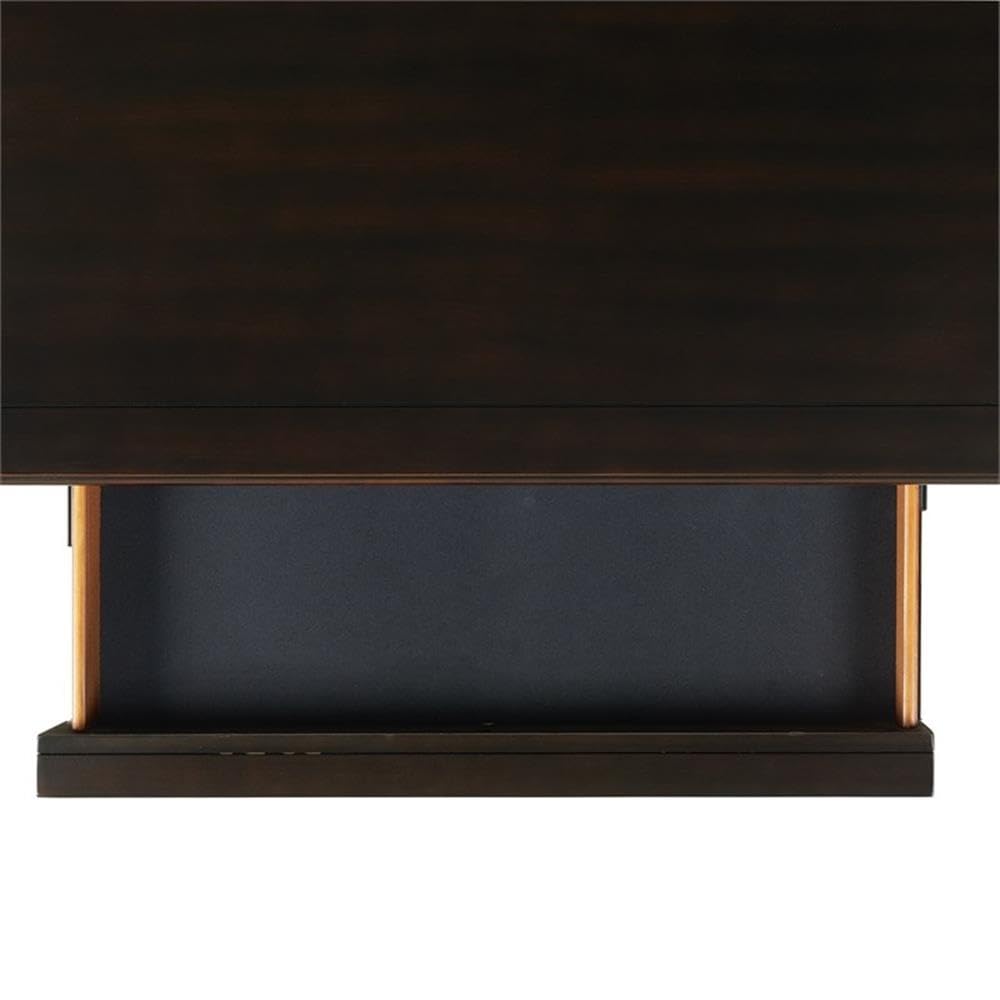 Picket House Furnishings Brooks 3-Drawer Nightstand with USB Ports in Black