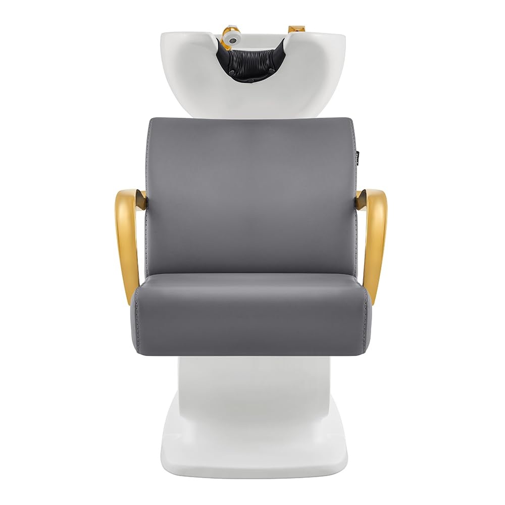 Shampoo Backwash Unit Beauty Salon Shampoo Backwash Station w/Gold Accents Beckman