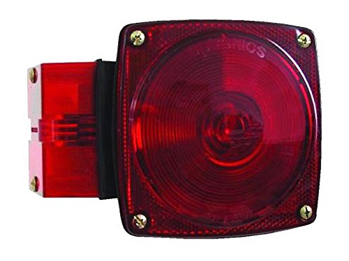 Optronics Square Submersible Trailer Tail Light ST5RB - Left, Over 80in